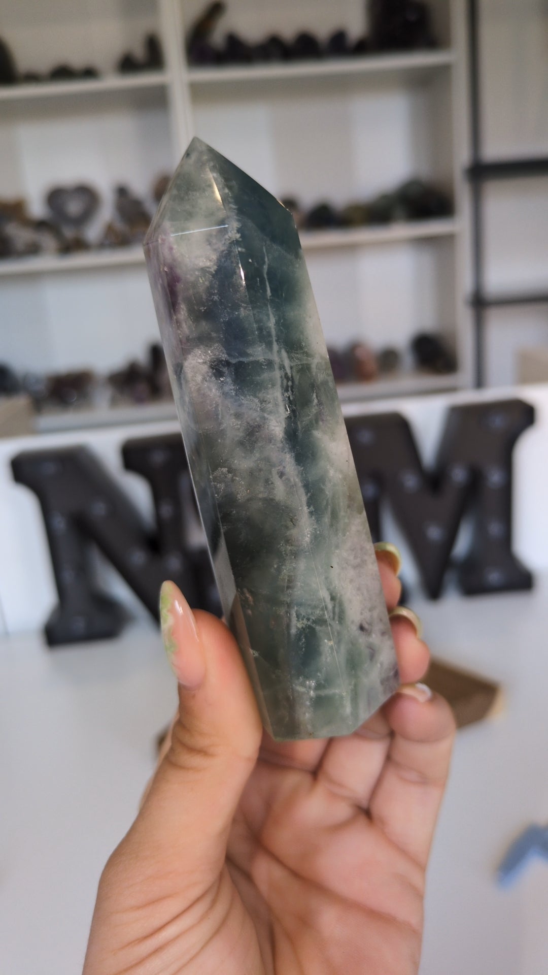 Blue and green flourite tower ✨A