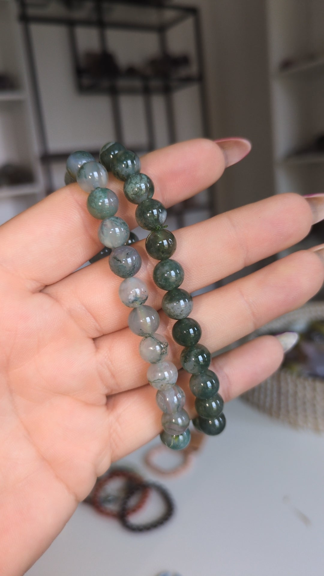 Moss agate bracelets ✨