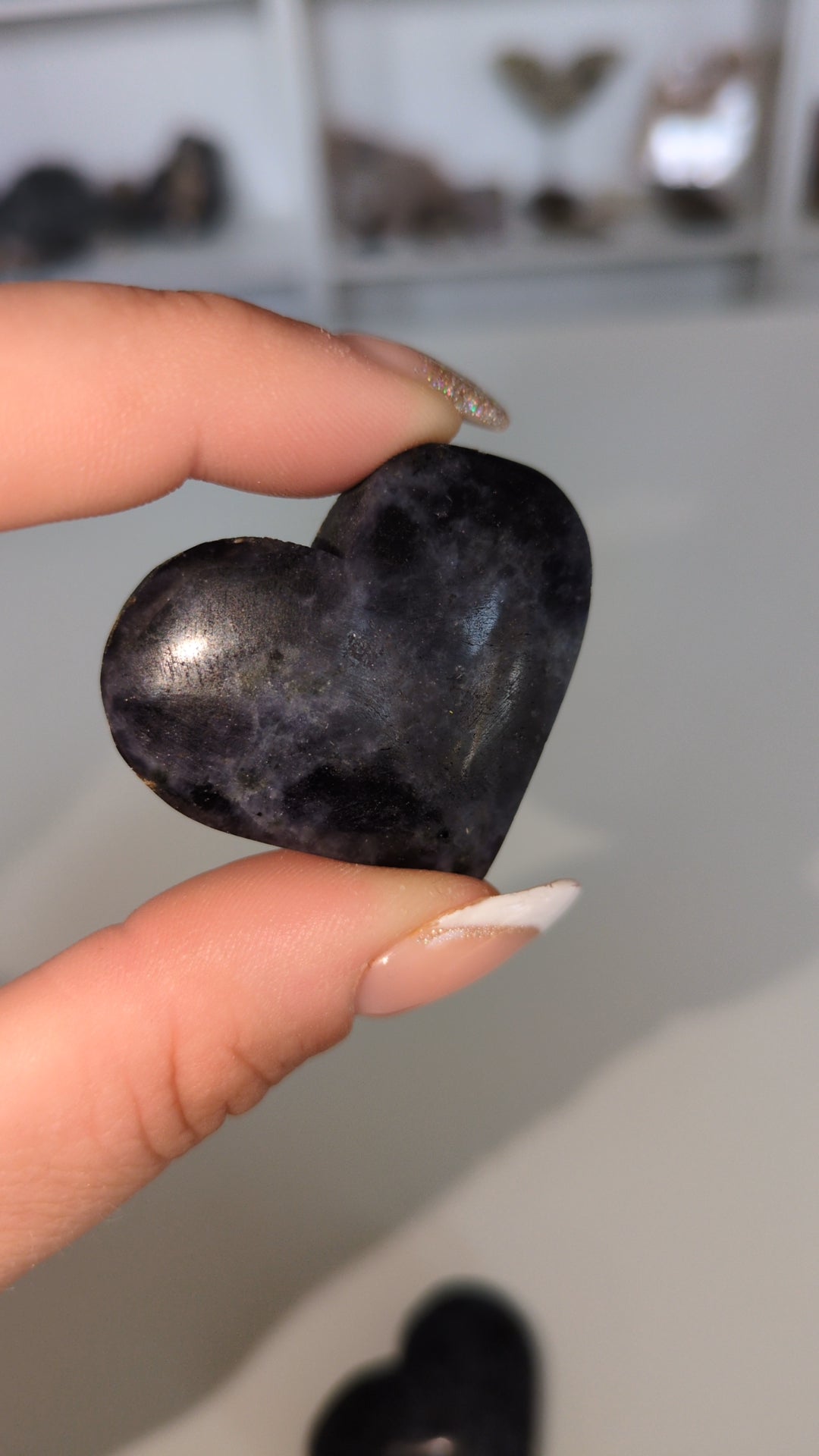 Iolite and blue apetite hearts 💗