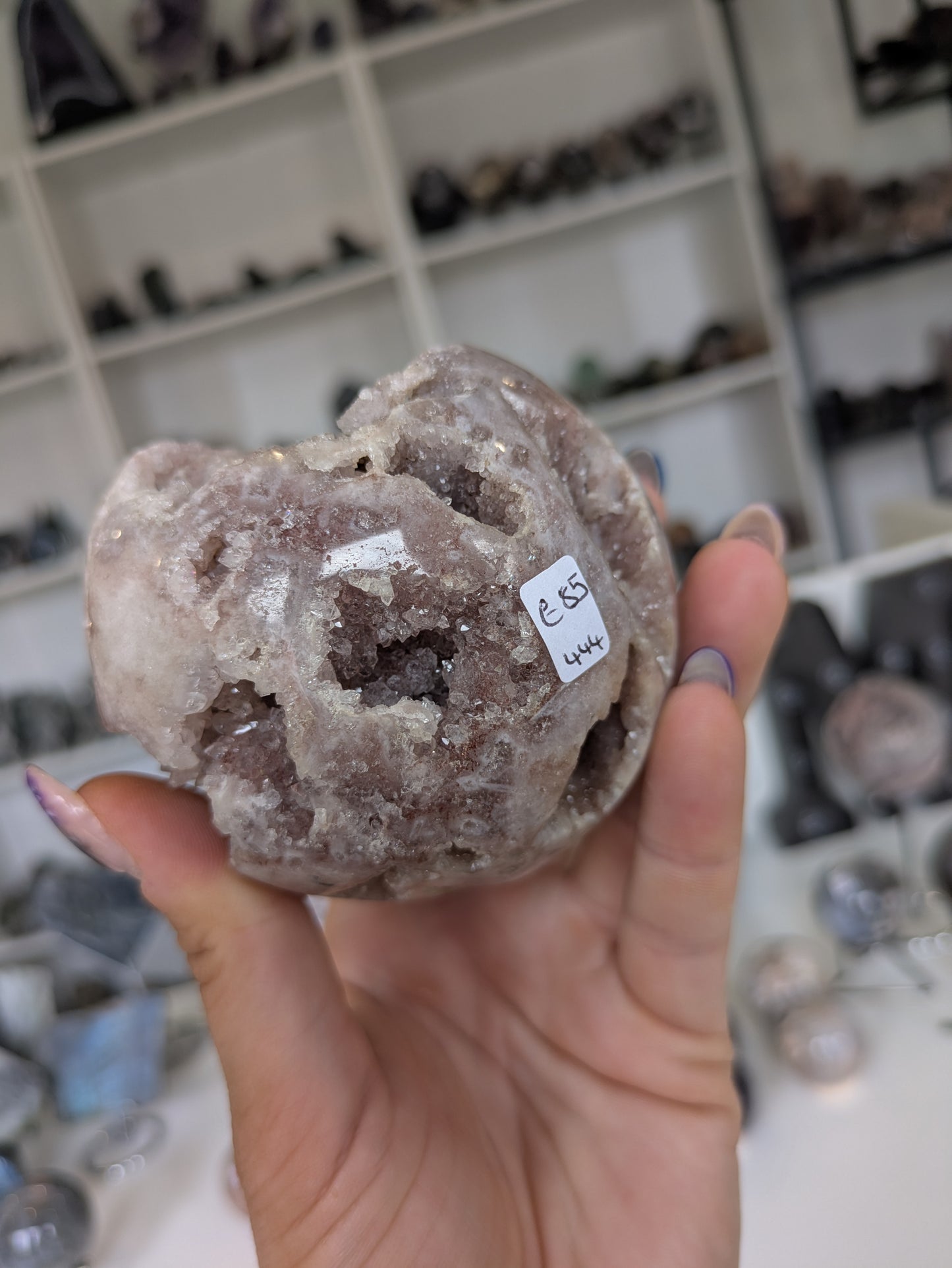 Druzy pink amethyst sphere ✨