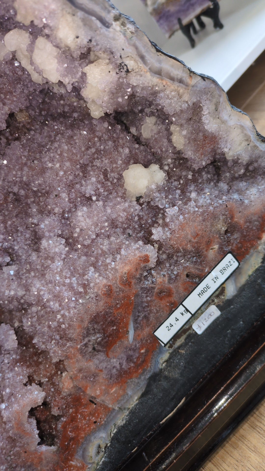 XL Amethyst cave with pink amythest and calcite ✨