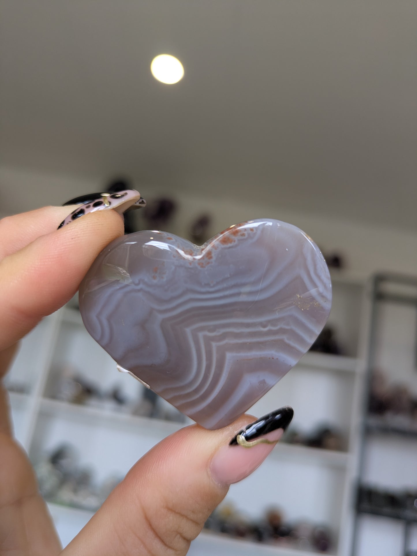 Botswana agate heart ✨