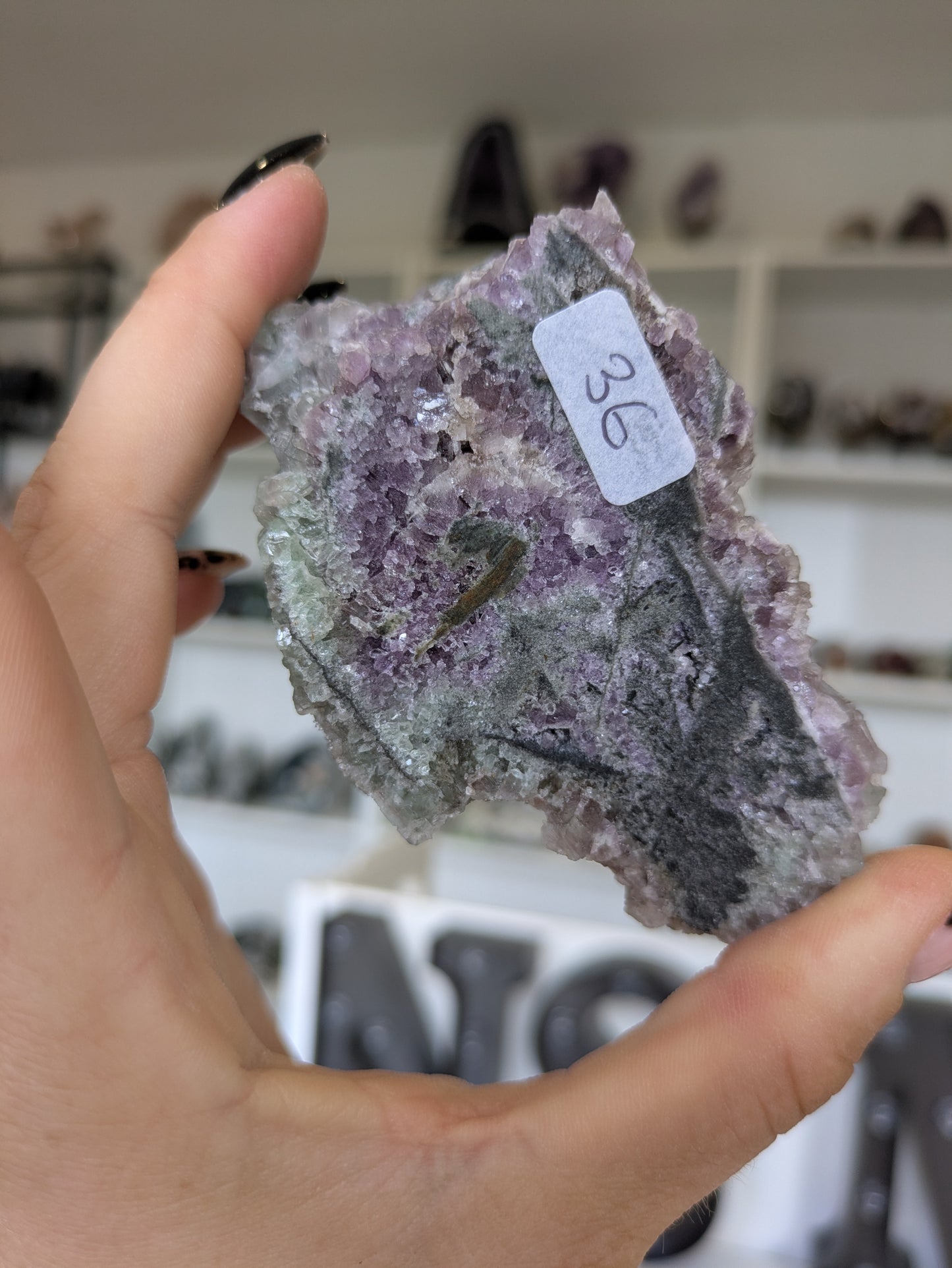 Green&purple sugar flourite ✨