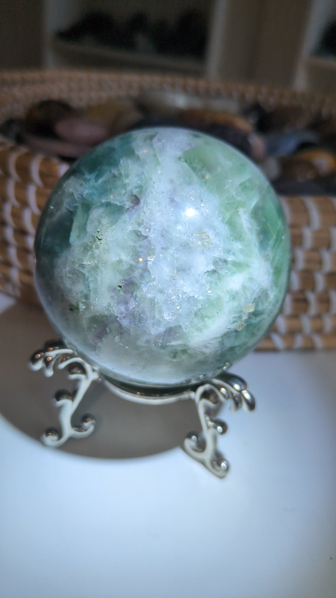 Rainbow flourite Sphere ✨