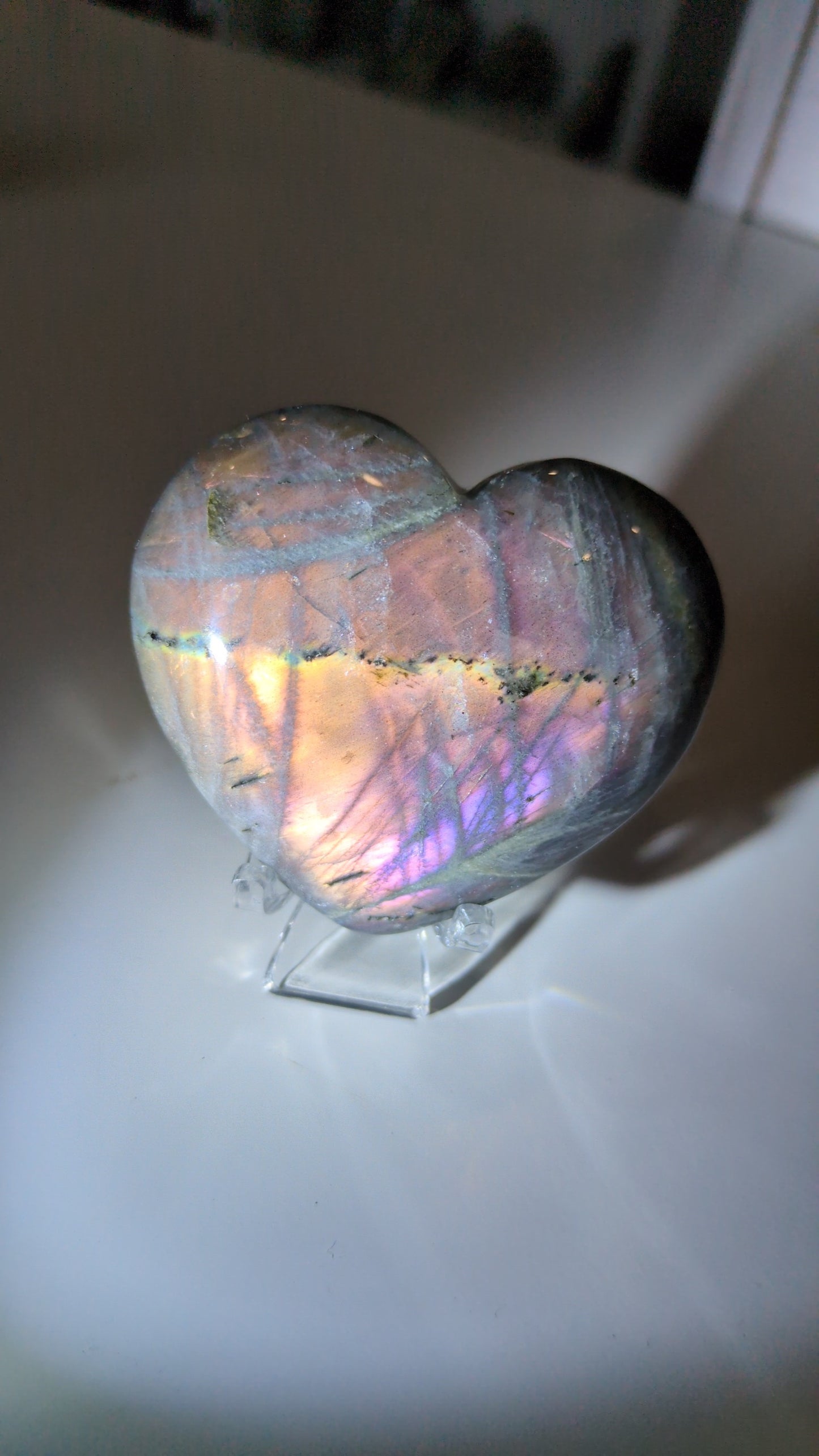 Labradorite heart ✨B