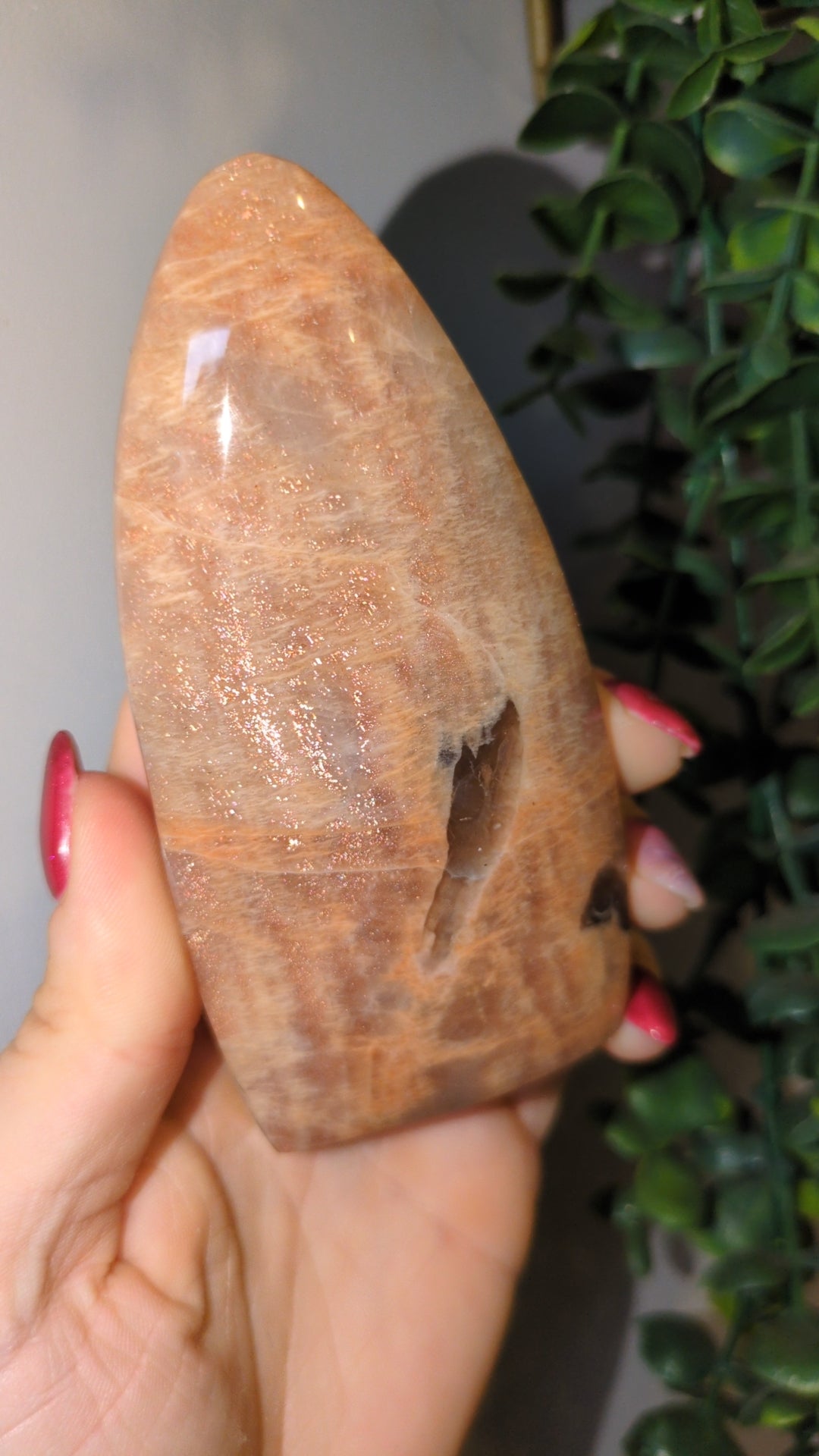Peach moonstone freeform ✨