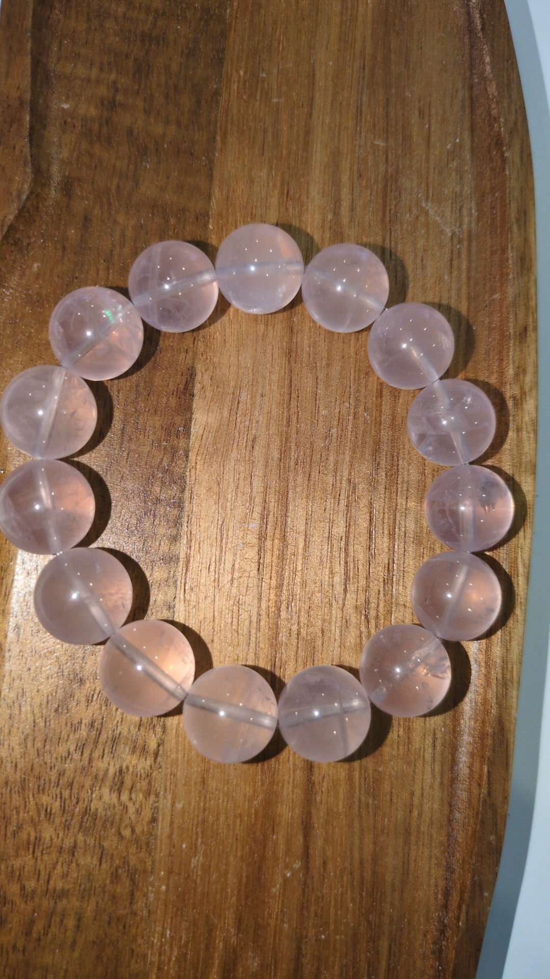 Rose quartz HQ beaded bracelet. ✨