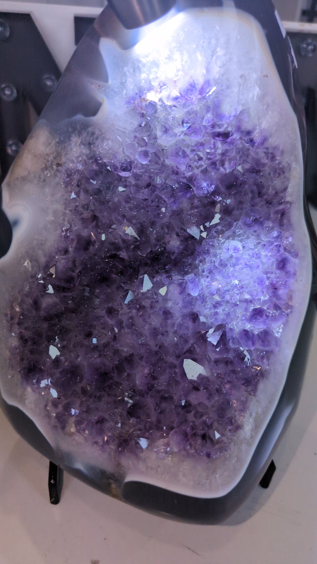 XL Amethyst and agate geode ✨