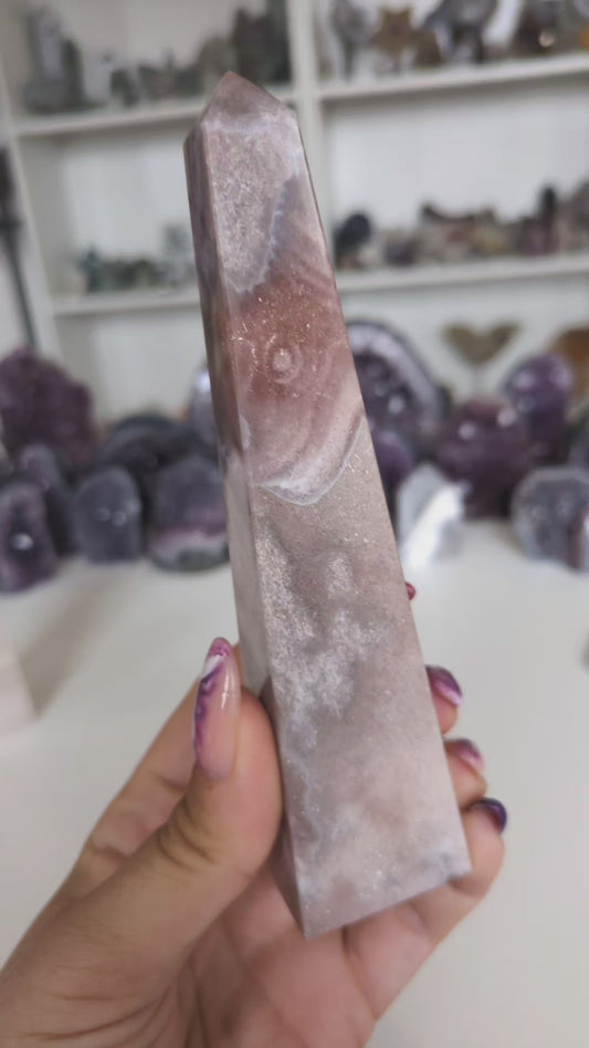 Pink amethyst tower H ✨
