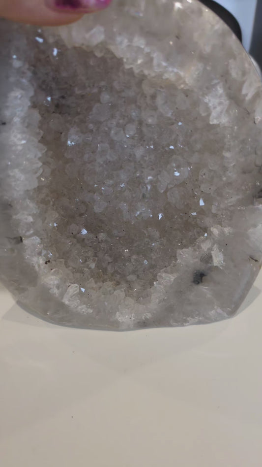 XL druzy agate& quartz FF ✨