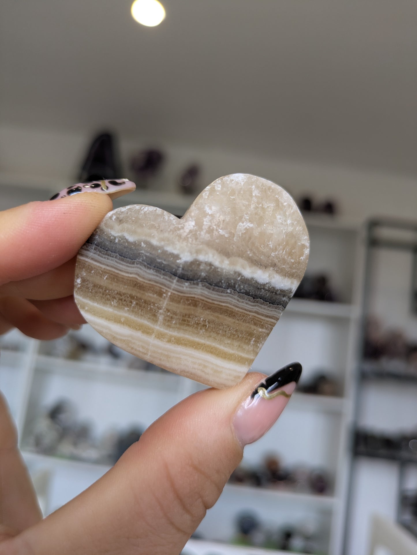 Orange calcite heart ✨