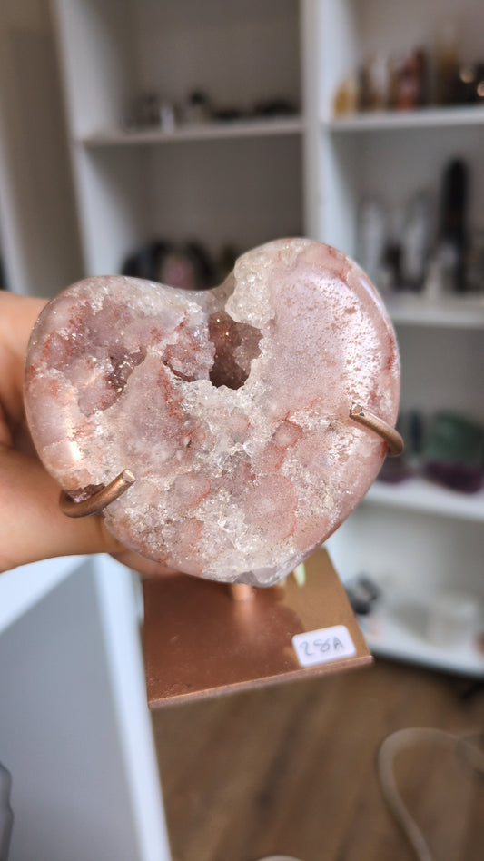 Pink amethyst heart (A) ✨