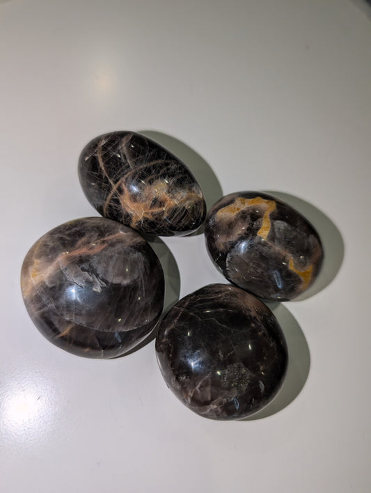 Black moonstone palms
