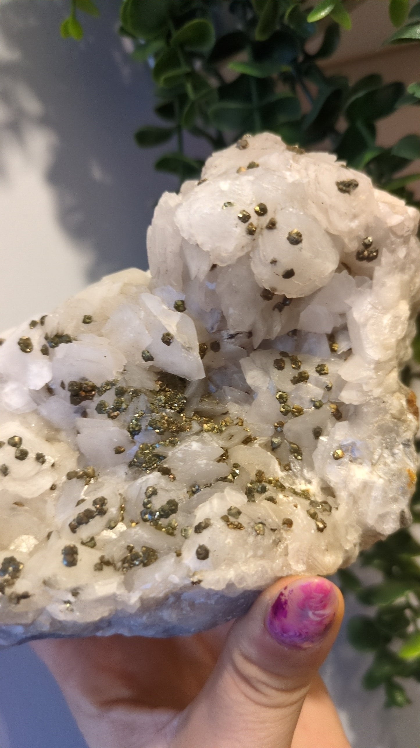 Large calcite& pyrite specimen ✨