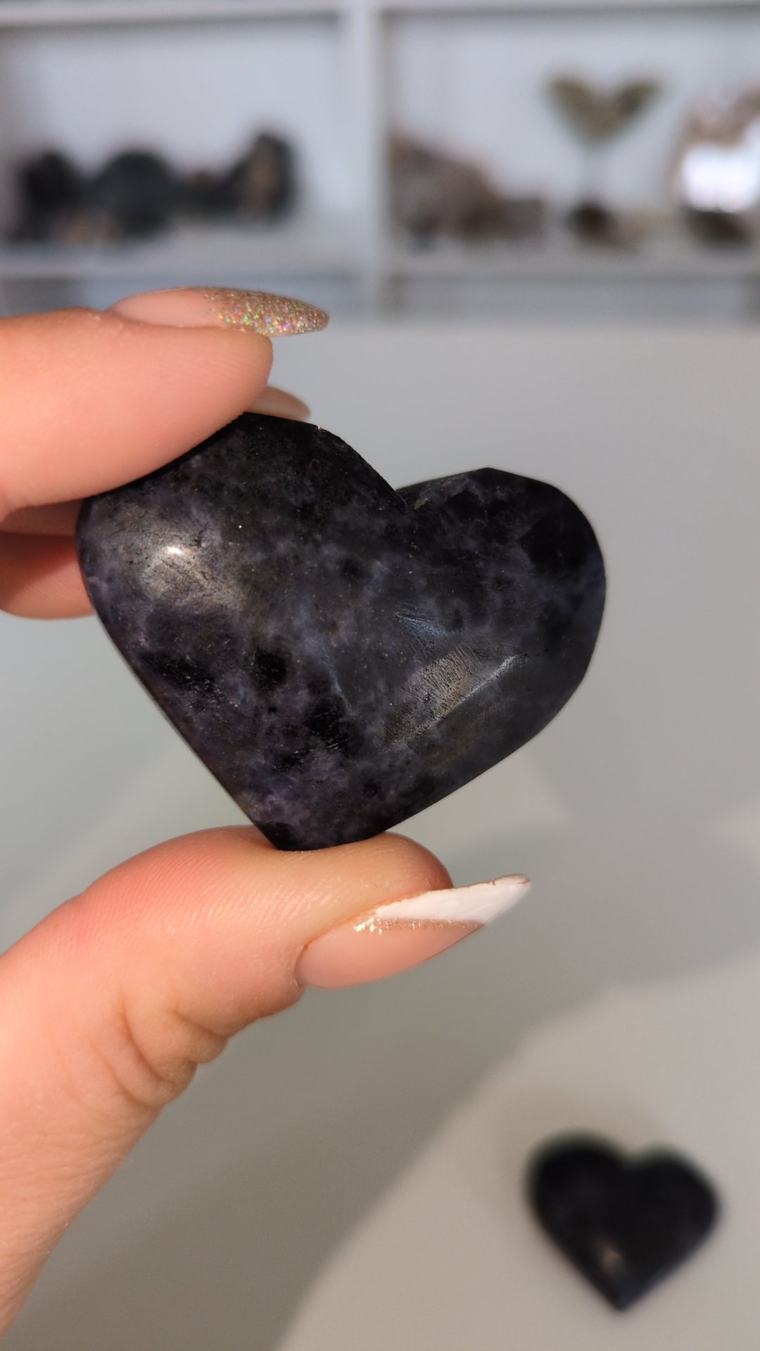 Iolite and blue apetite hearts 💗