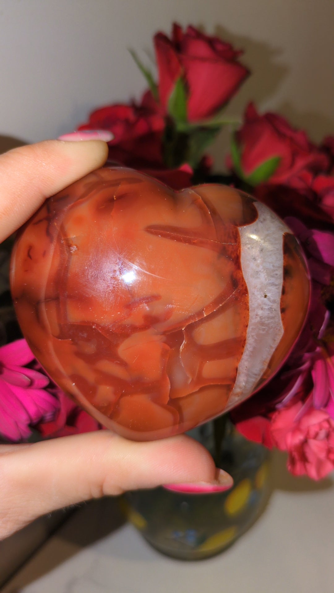 Carnelian heart ❤️ B
