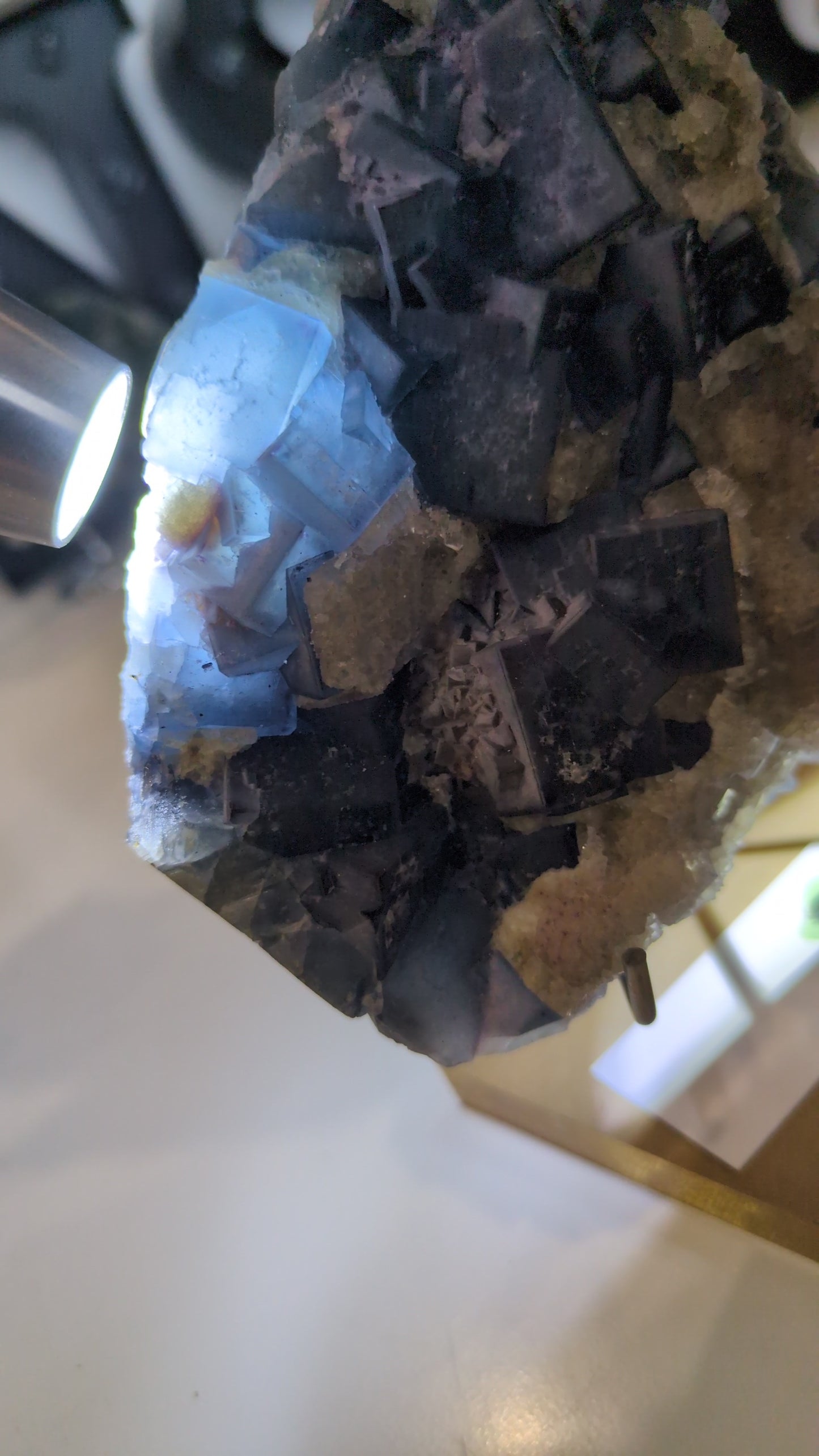 Blue flourite & Smokey Quartz ✨