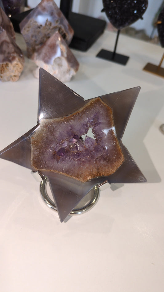 Amethyst & agate Star ⭐