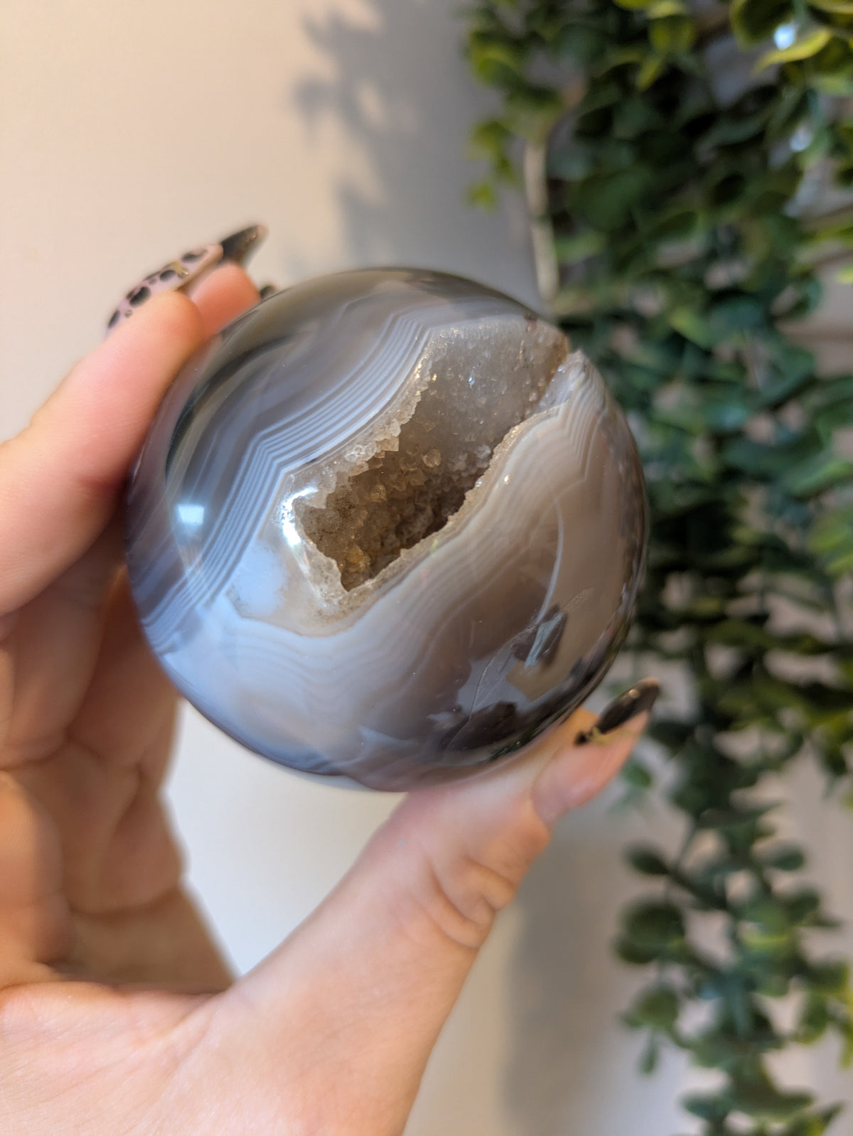 Druzy agate sphere ✨ B