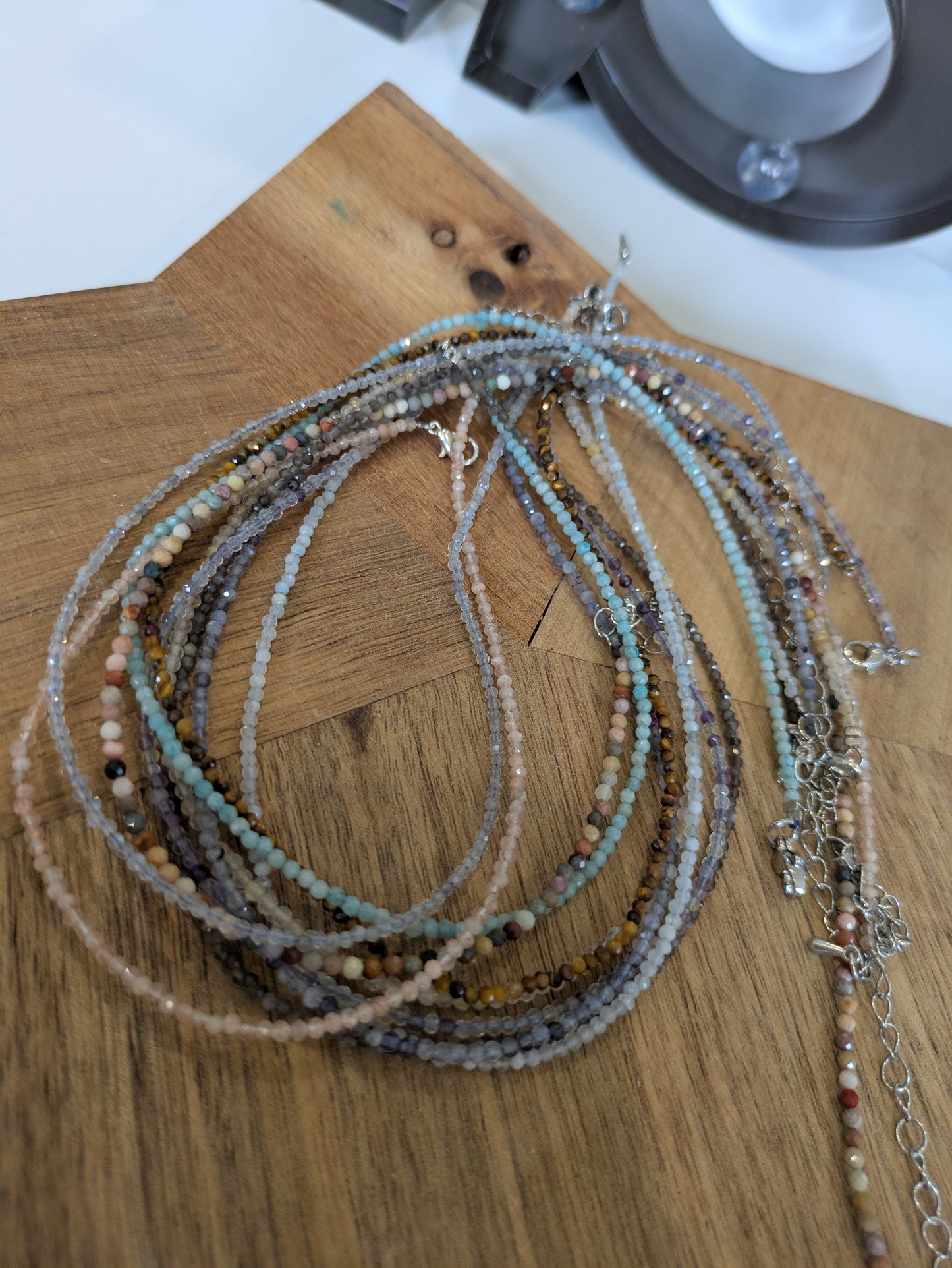 Faceted necklaces ✨