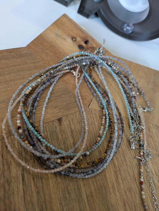 Faceted necklaces ✨
