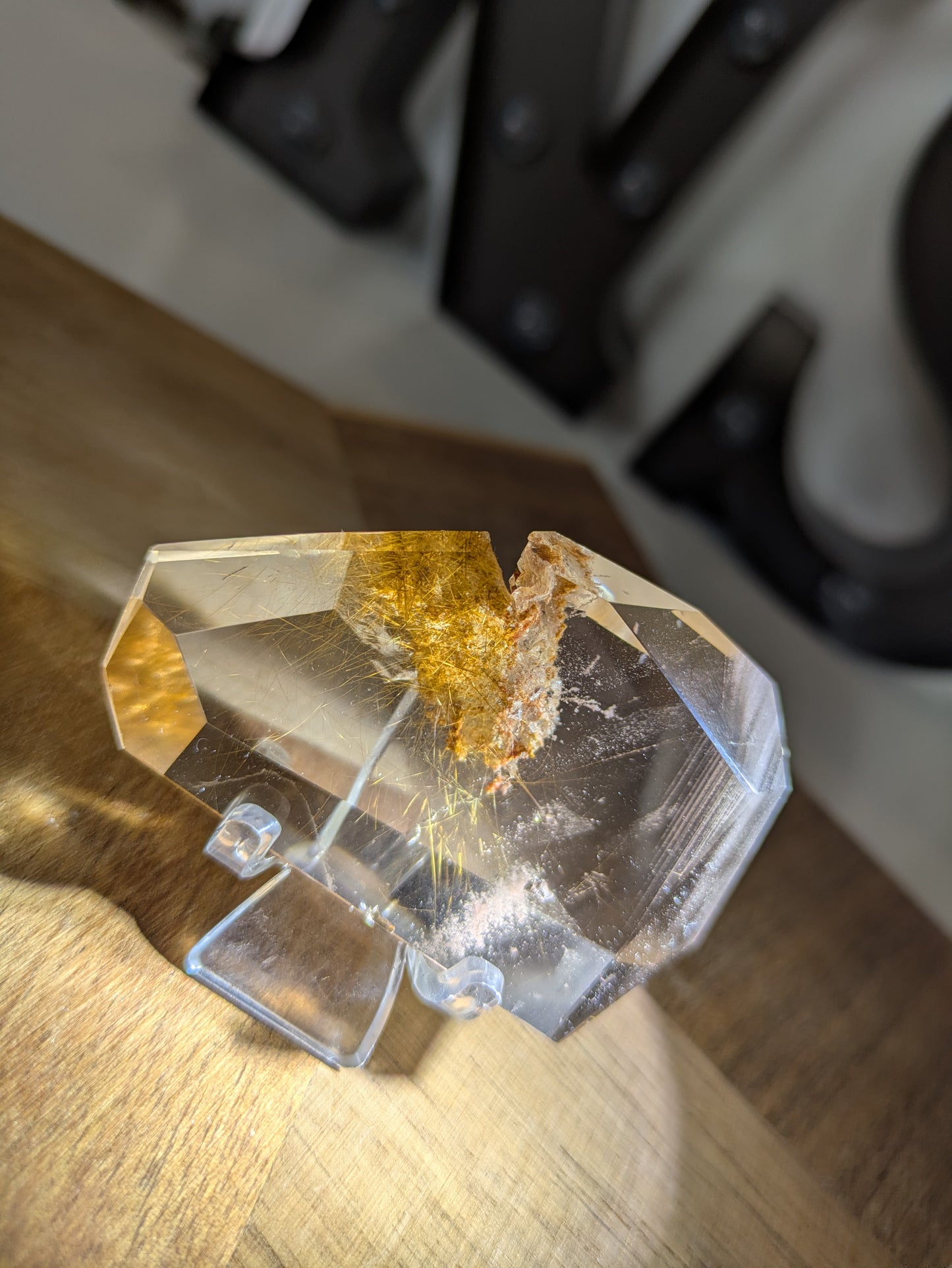 Smokey with golden rutile freeform ✨