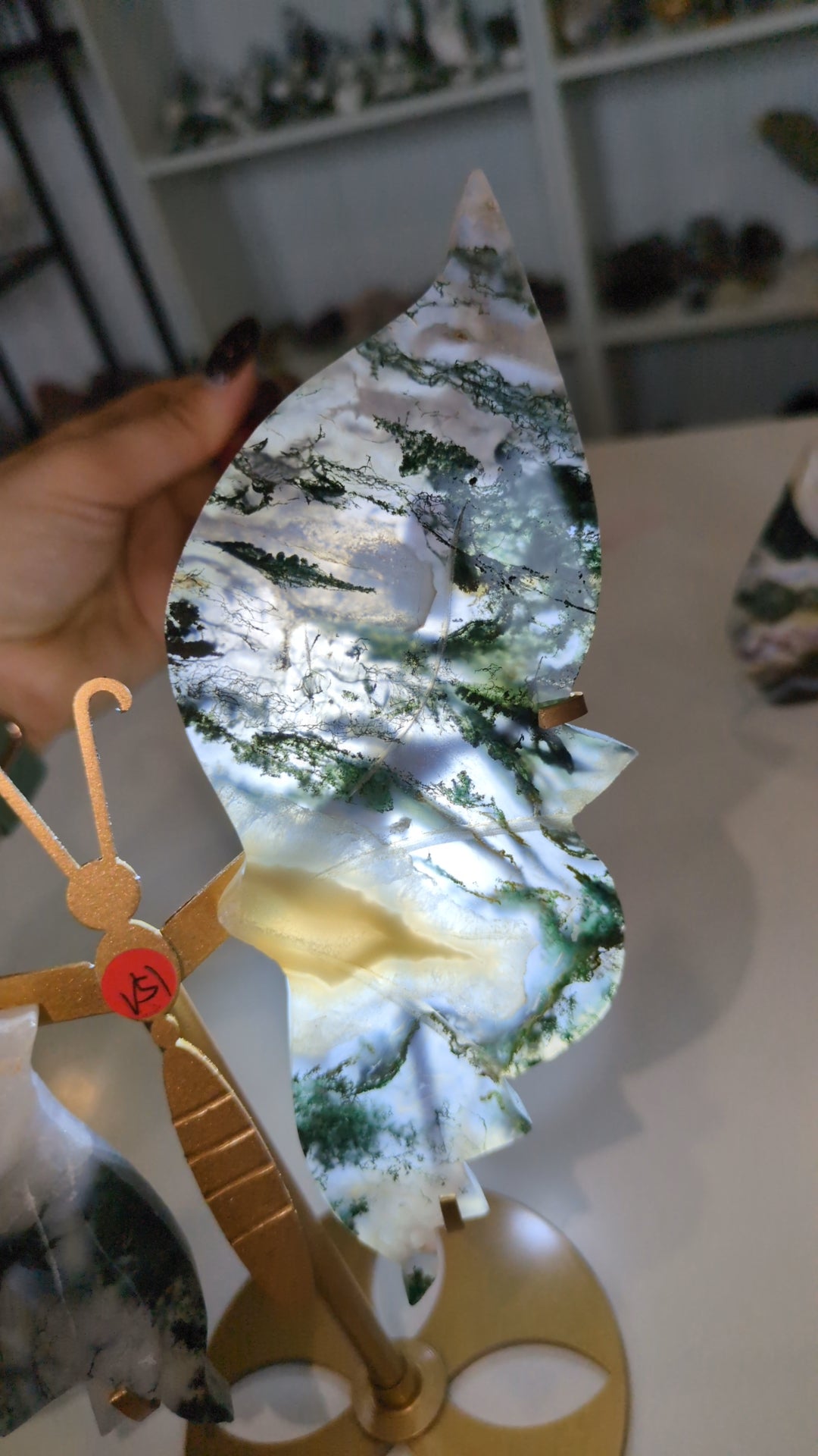 Moss agate wings B ✨