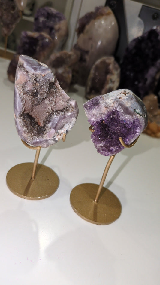 Raw Pink amethyst freeform ✨