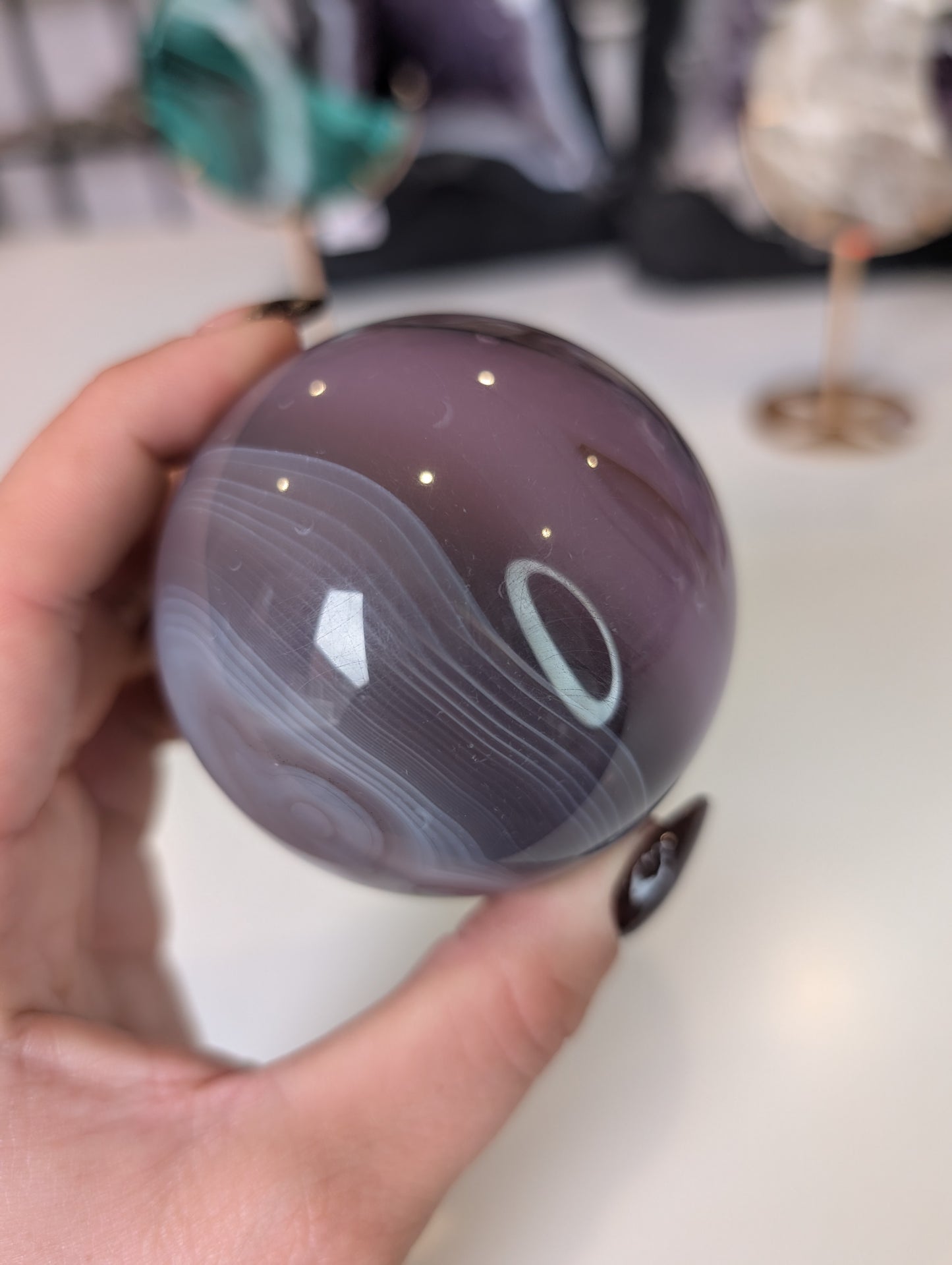 Jelly agate sphere ✨