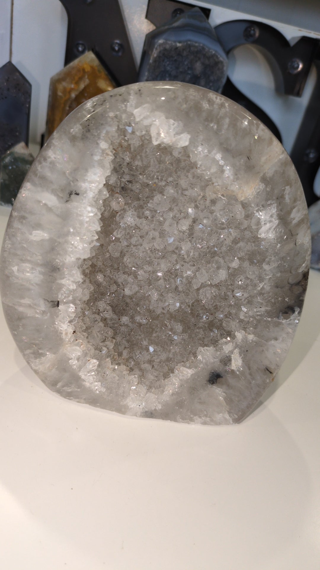 XL druzy agate& quartz FF ✨