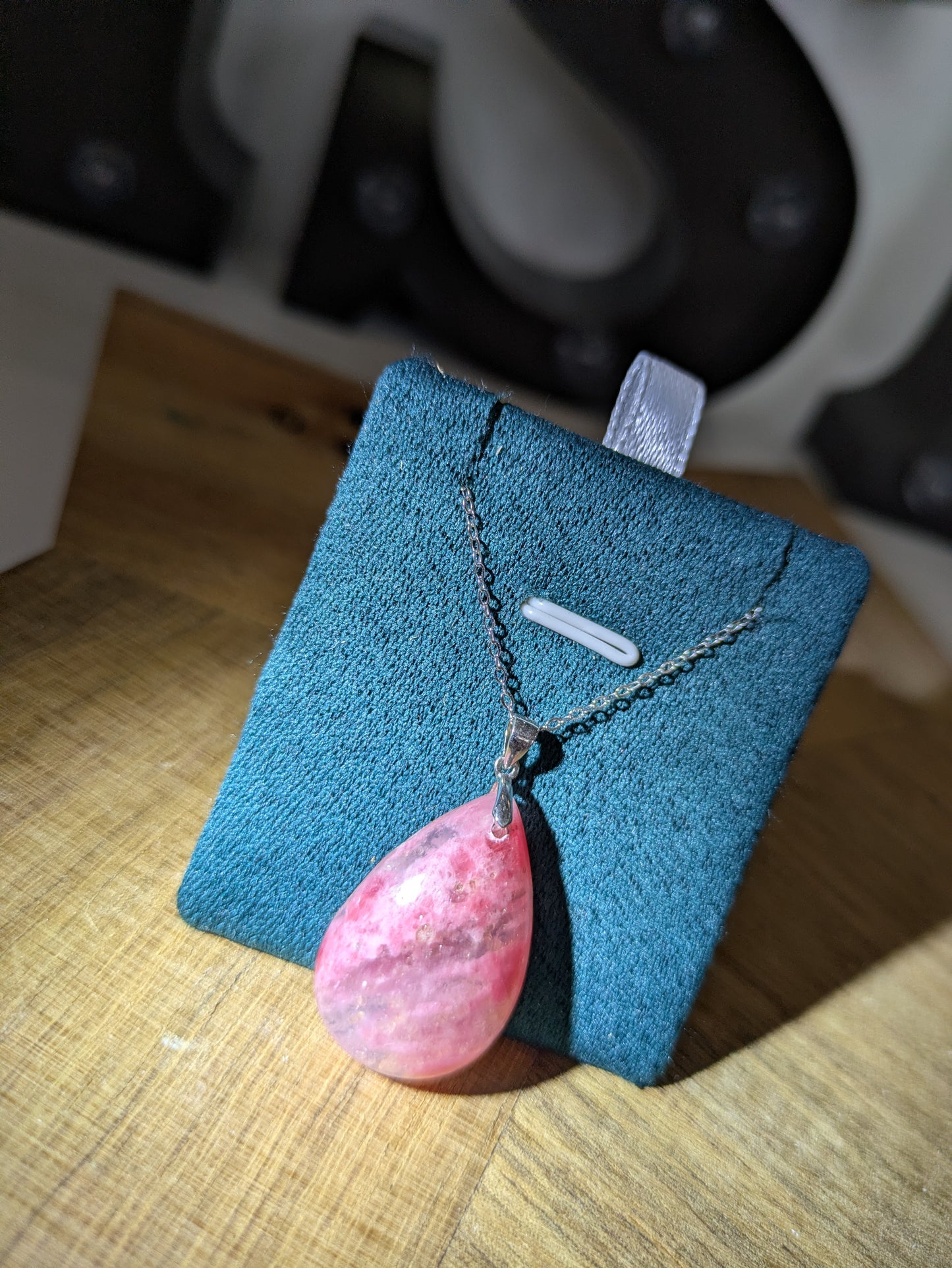 Icy rhodonite necklace ✨