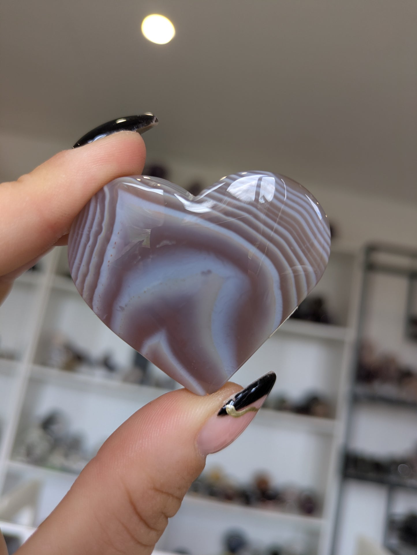 Botswana agate heart ✨