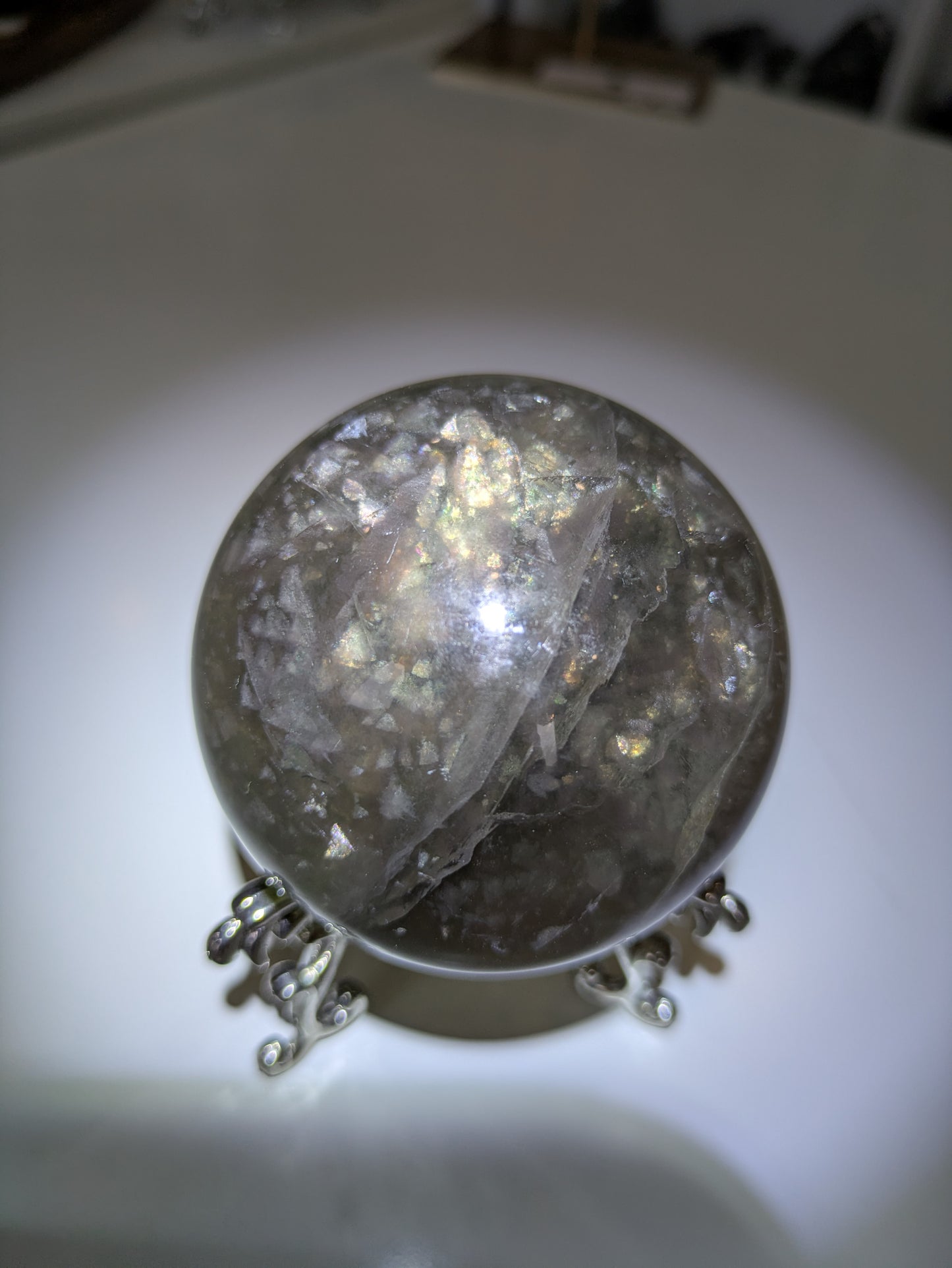 Mica&flourite sphere ✨