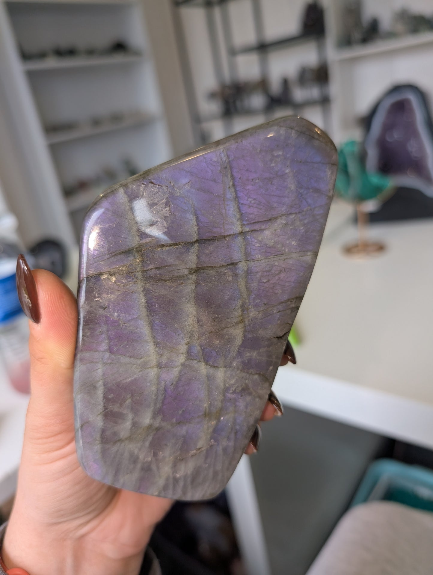 Blue& purple Labradorite freeform ✨