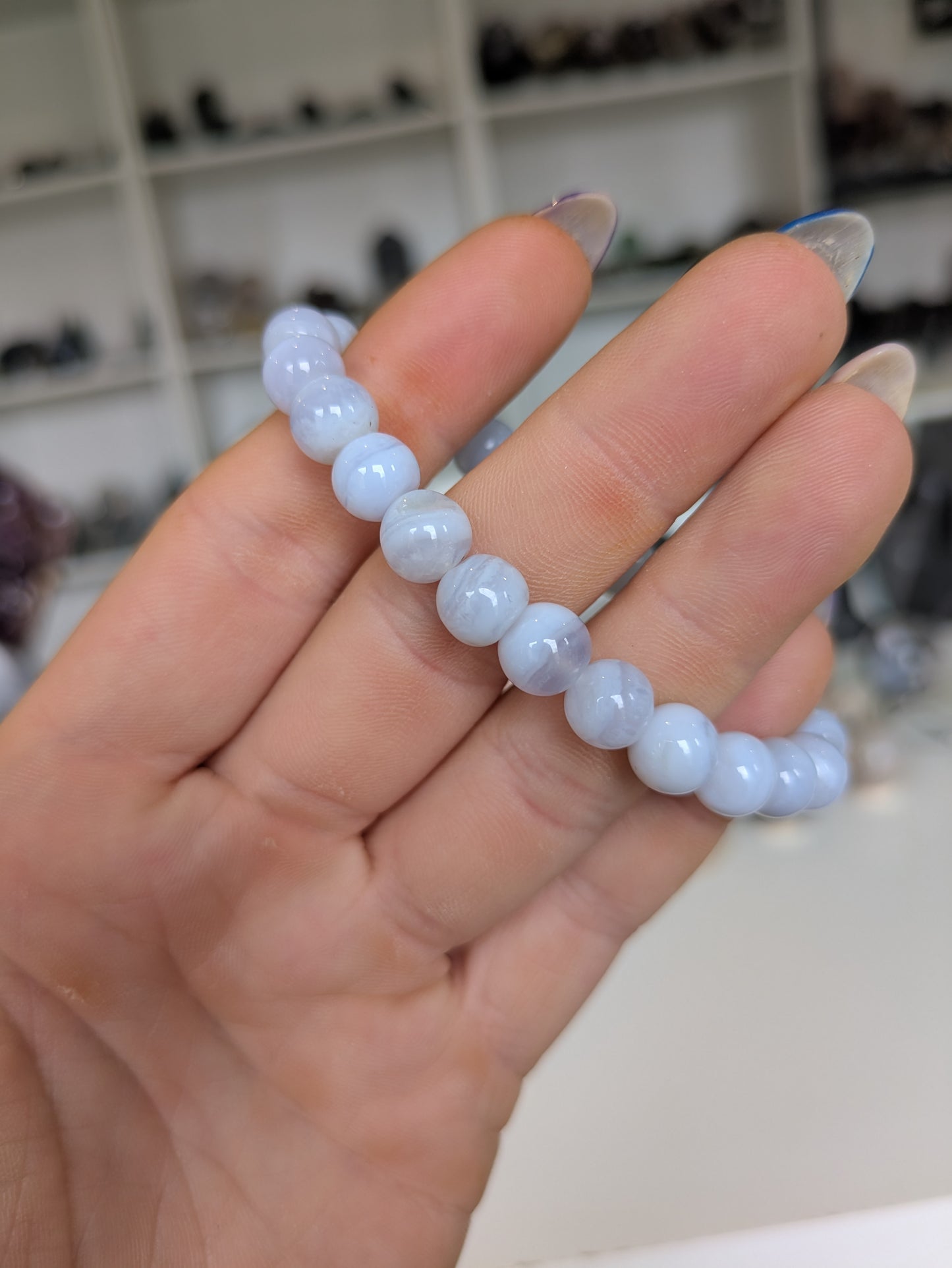 Blue lace agate bracelet ✨