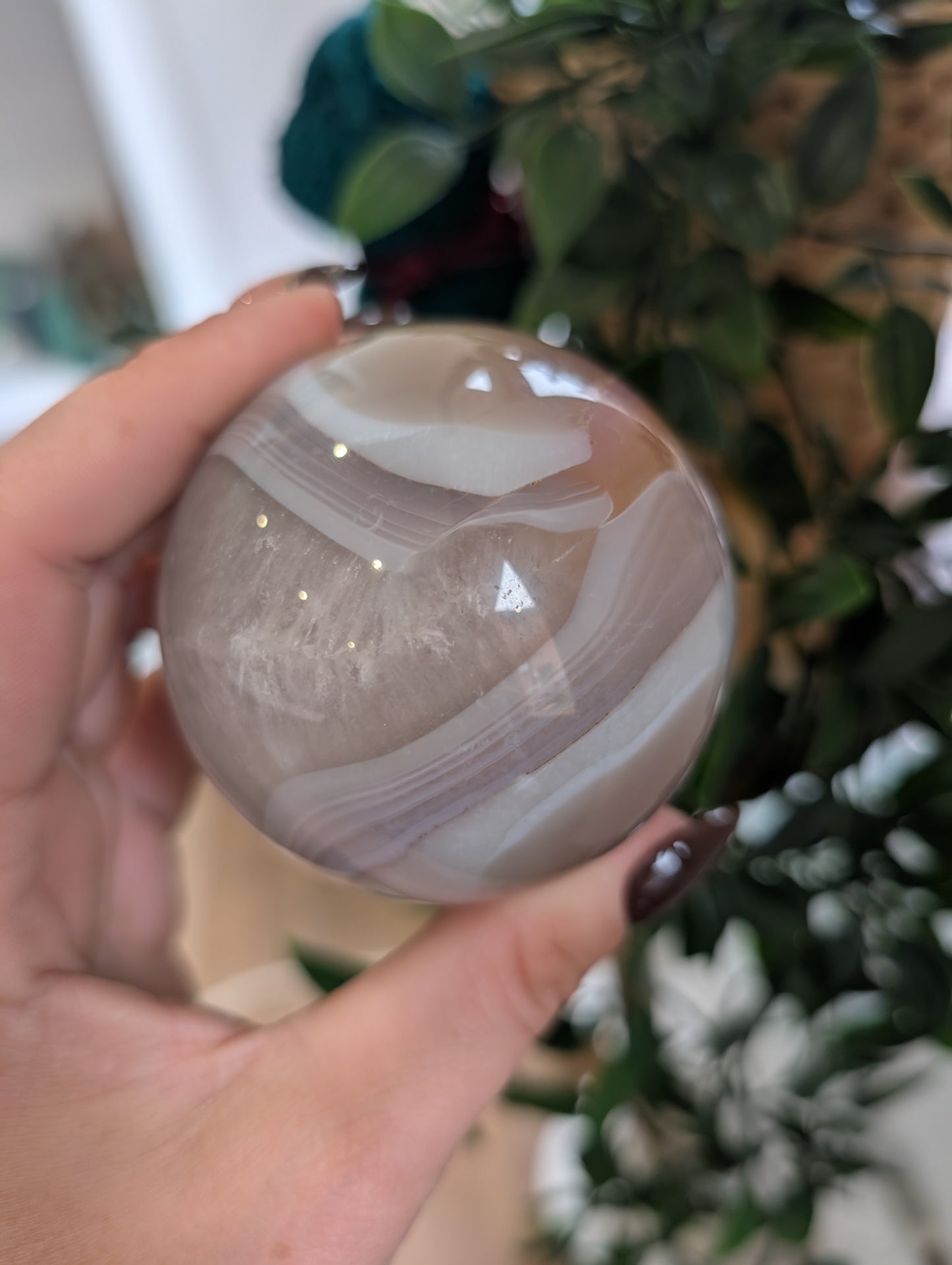 Jelly agate sphere ✨