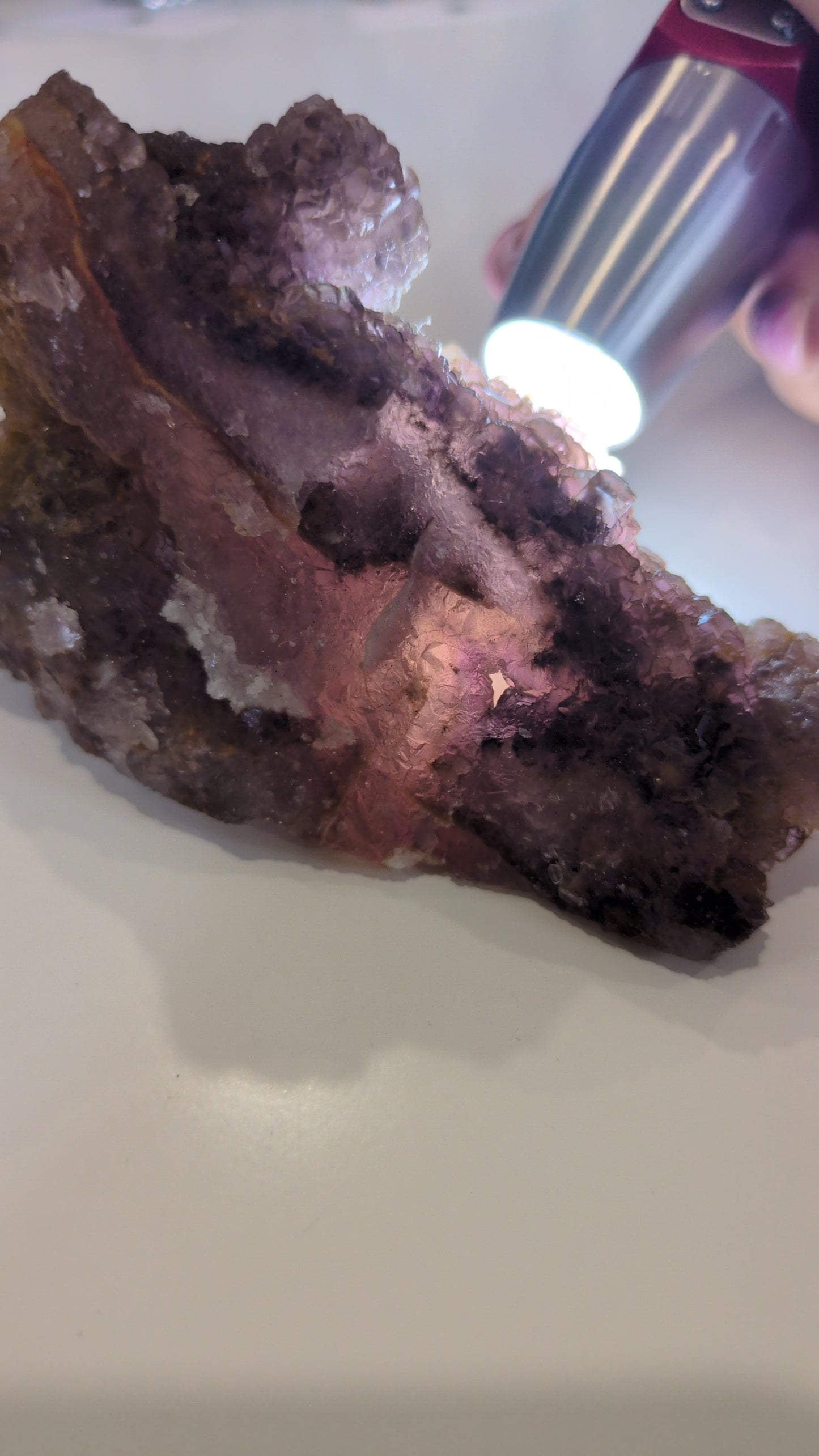 Purple with pink tones  flourite ✨