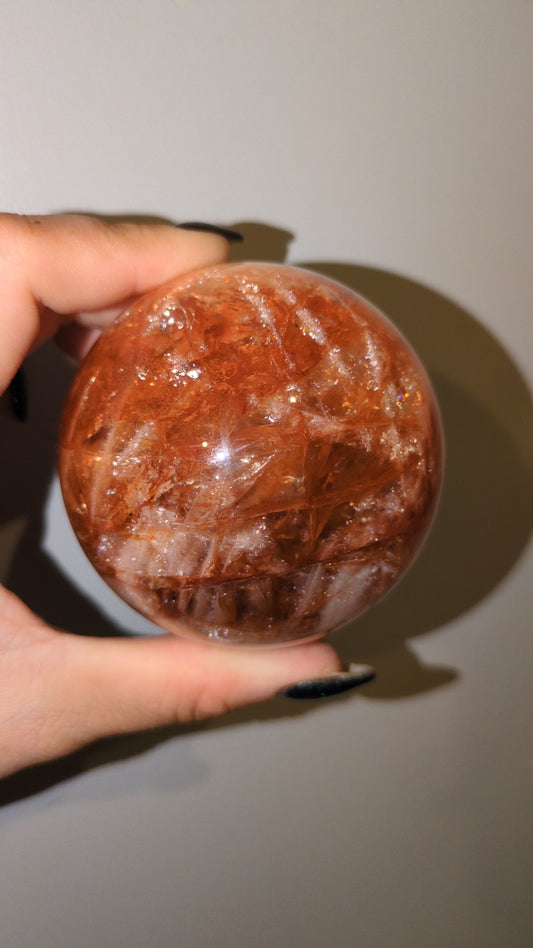 Rainbow fire quartz sphere ✨ B