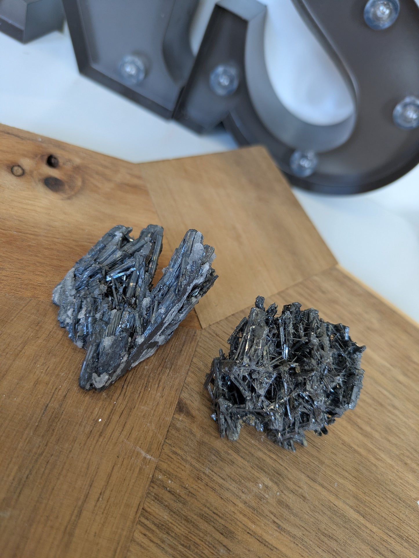 Stibnite specimens