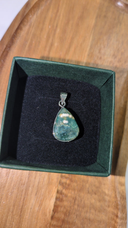 Green Jasper pendant ✨