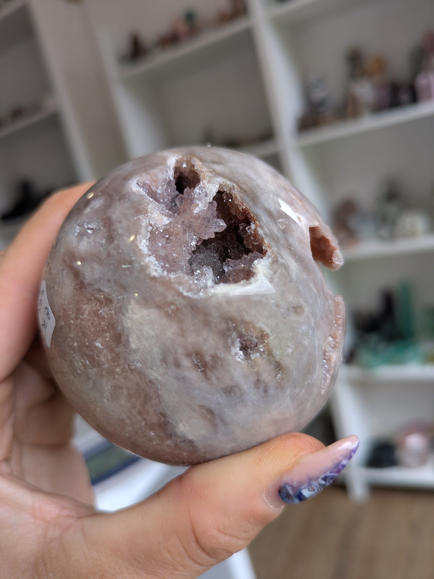 Druzy pink amethyst sphere ✨ B