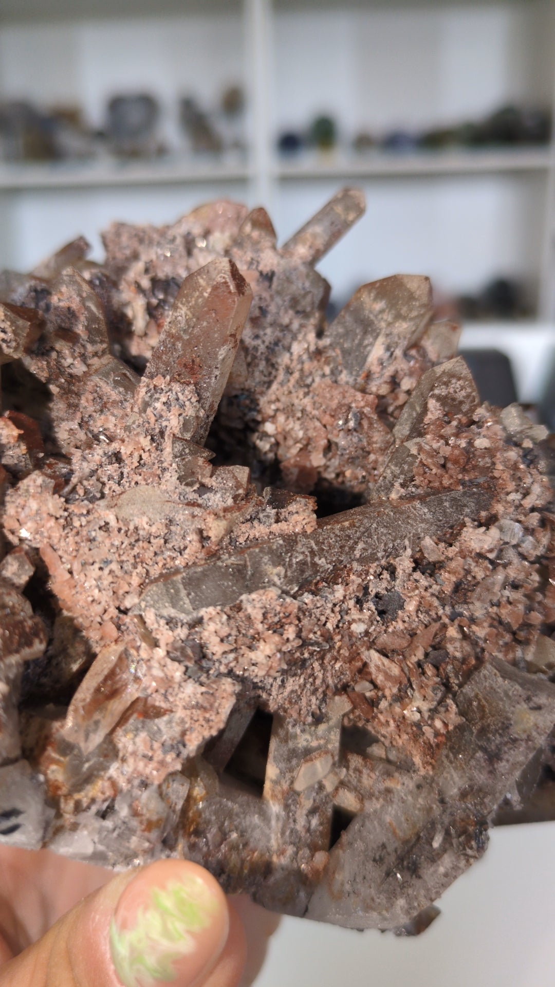 Large red quartz cluster ✨