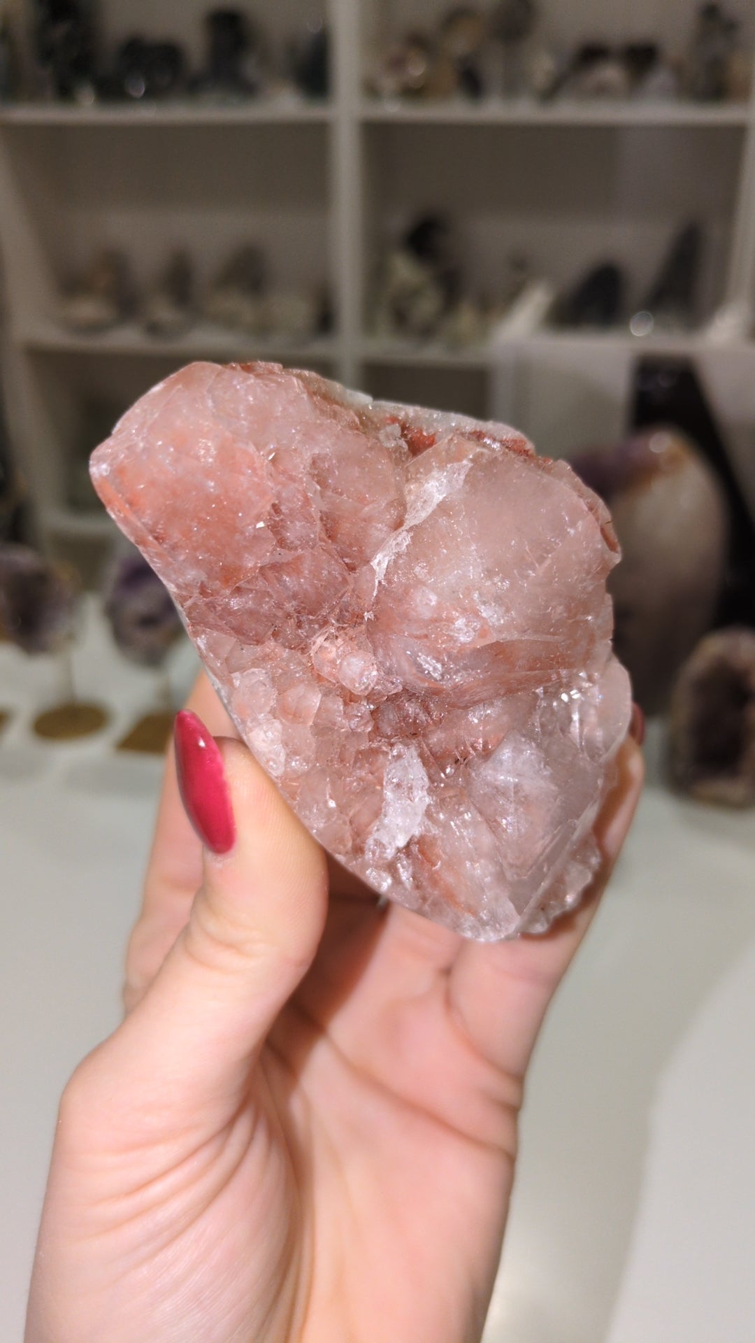 Raw Pink amethyst freeform ✨ C