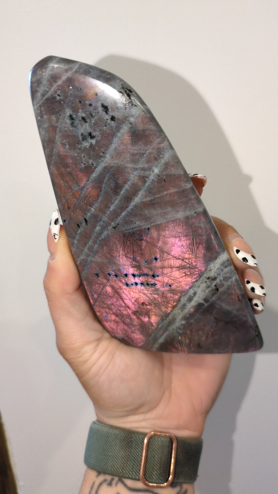 New Pink sunset Labradorite freeform ✨