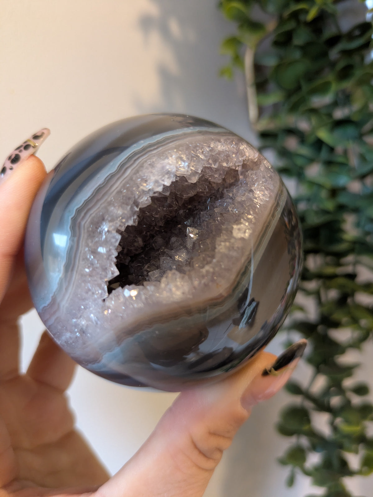 Druzy agate sphere ✨C