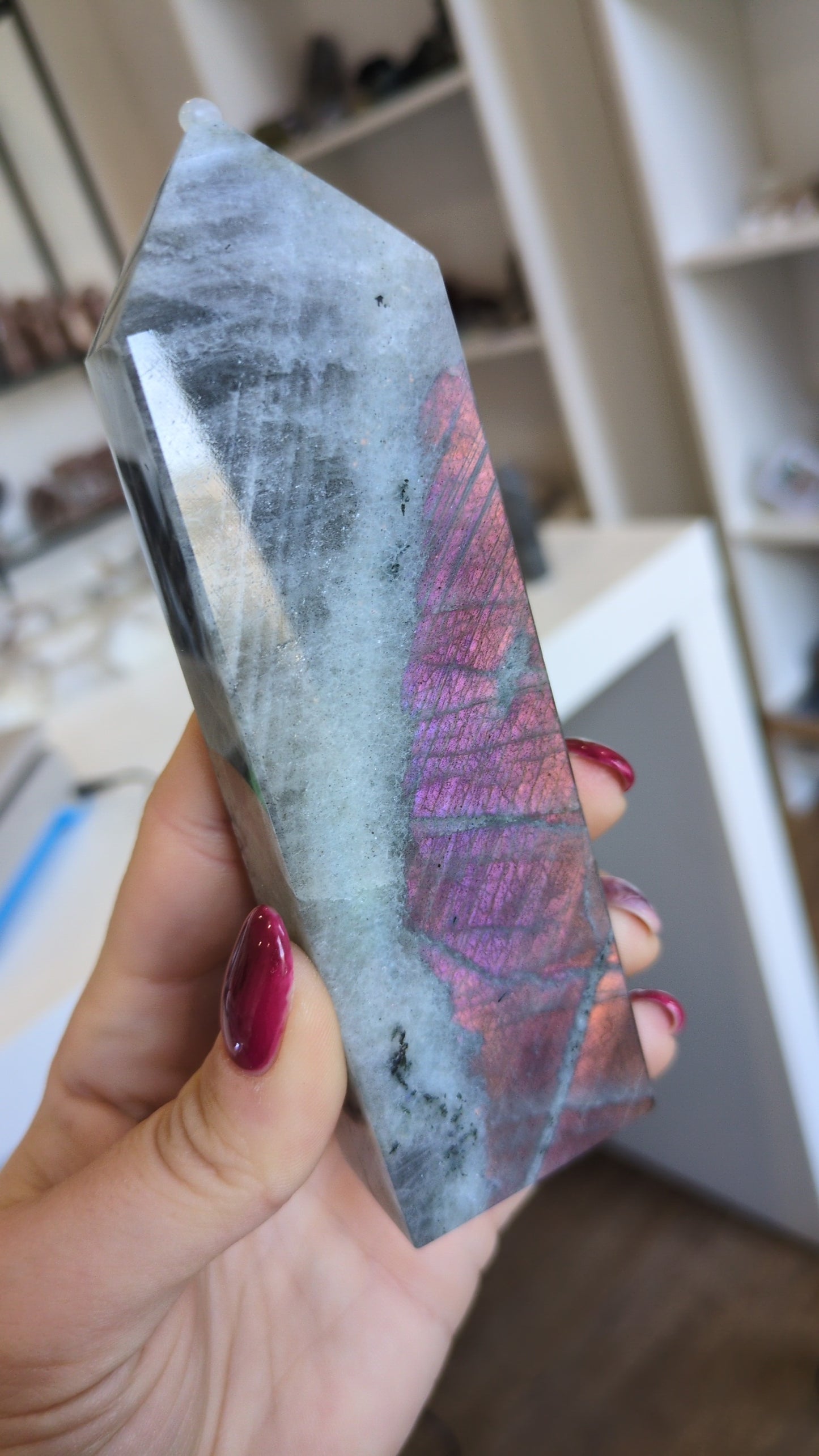 Labradorite tower ✨ sunset flash ✨