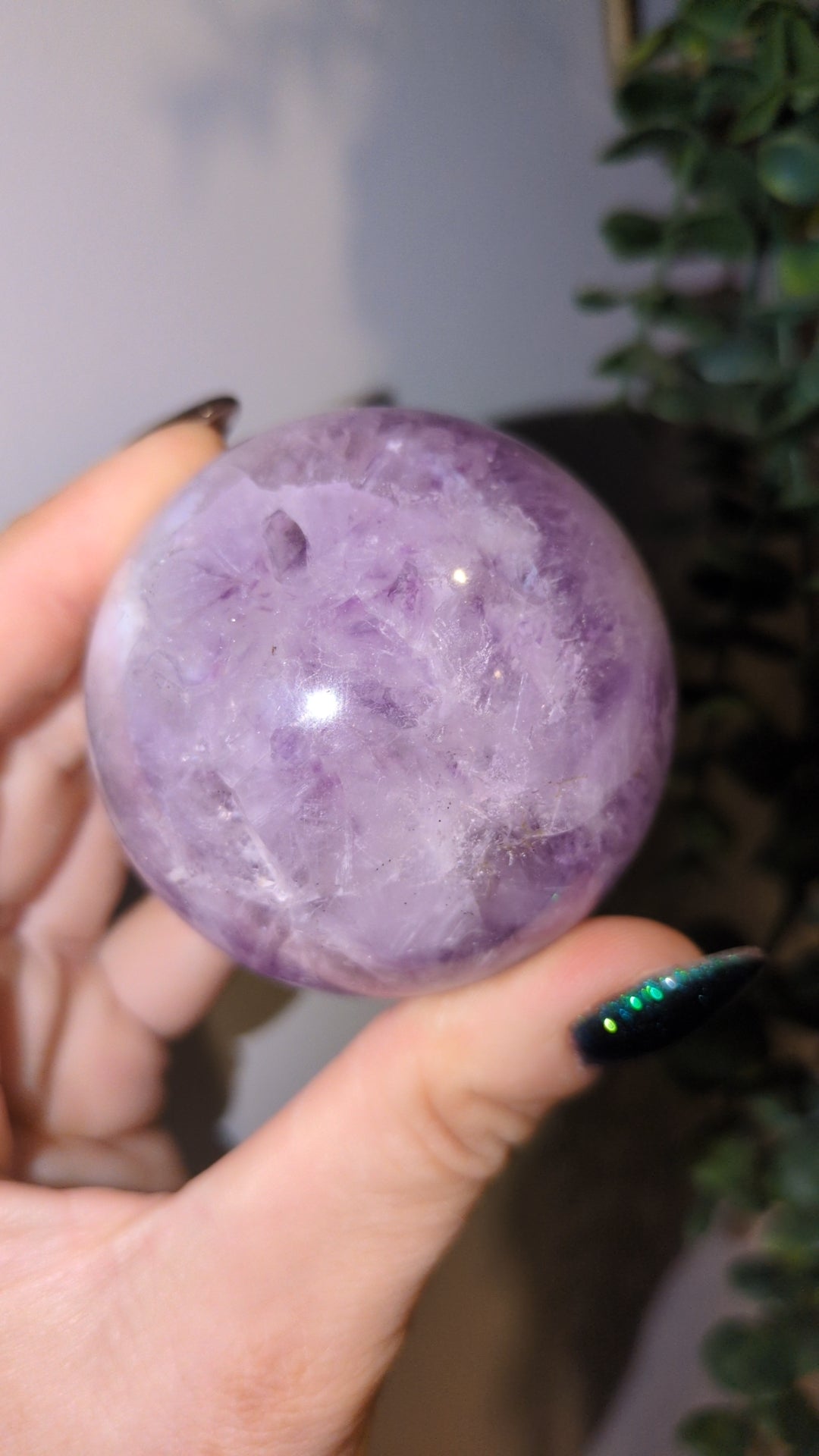Amethyst agate sphere ✨ B