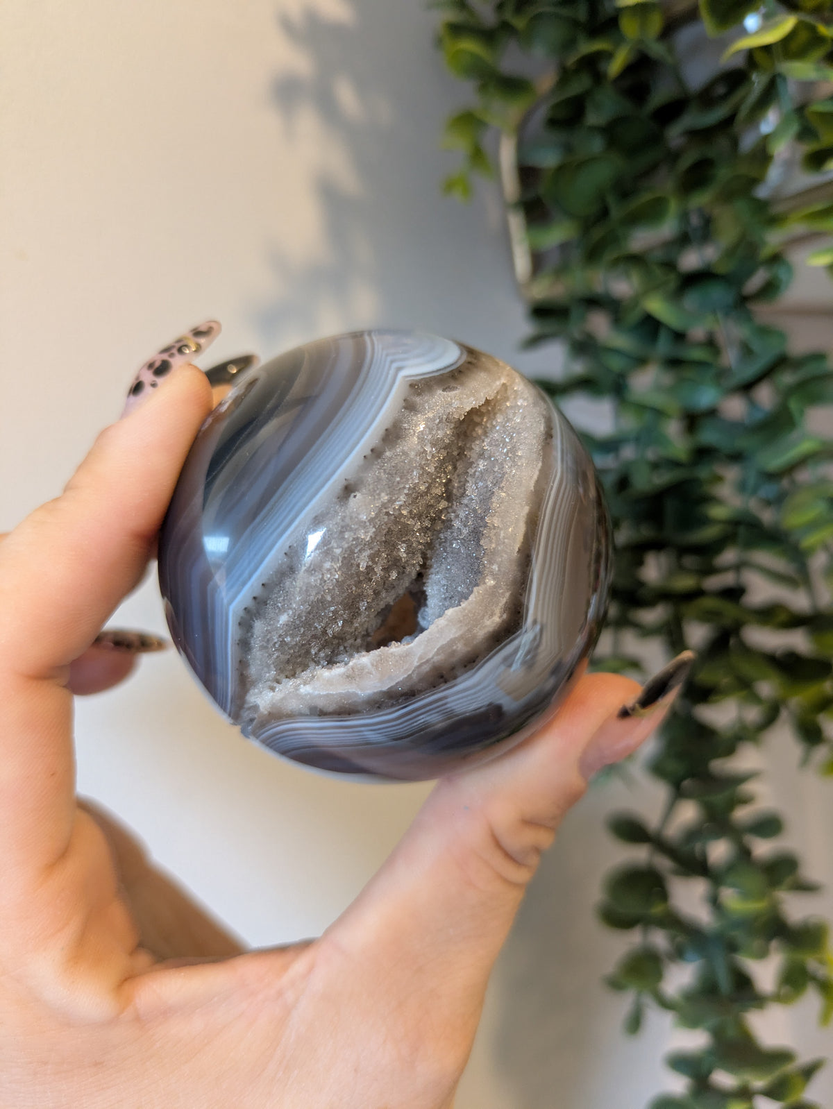 Druzy agate sphere ✨ B
