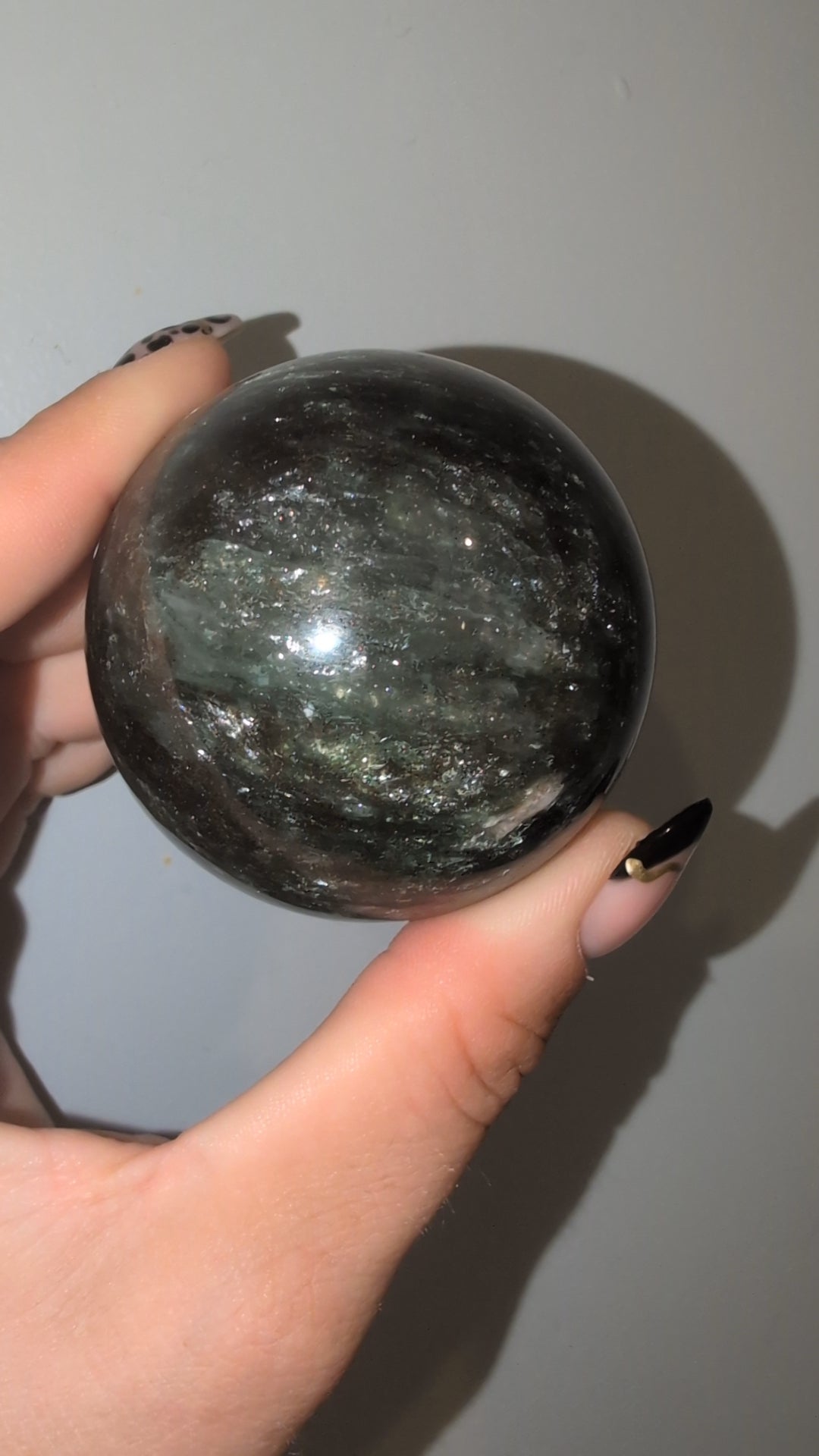 Green&pink mica sphere ✨
