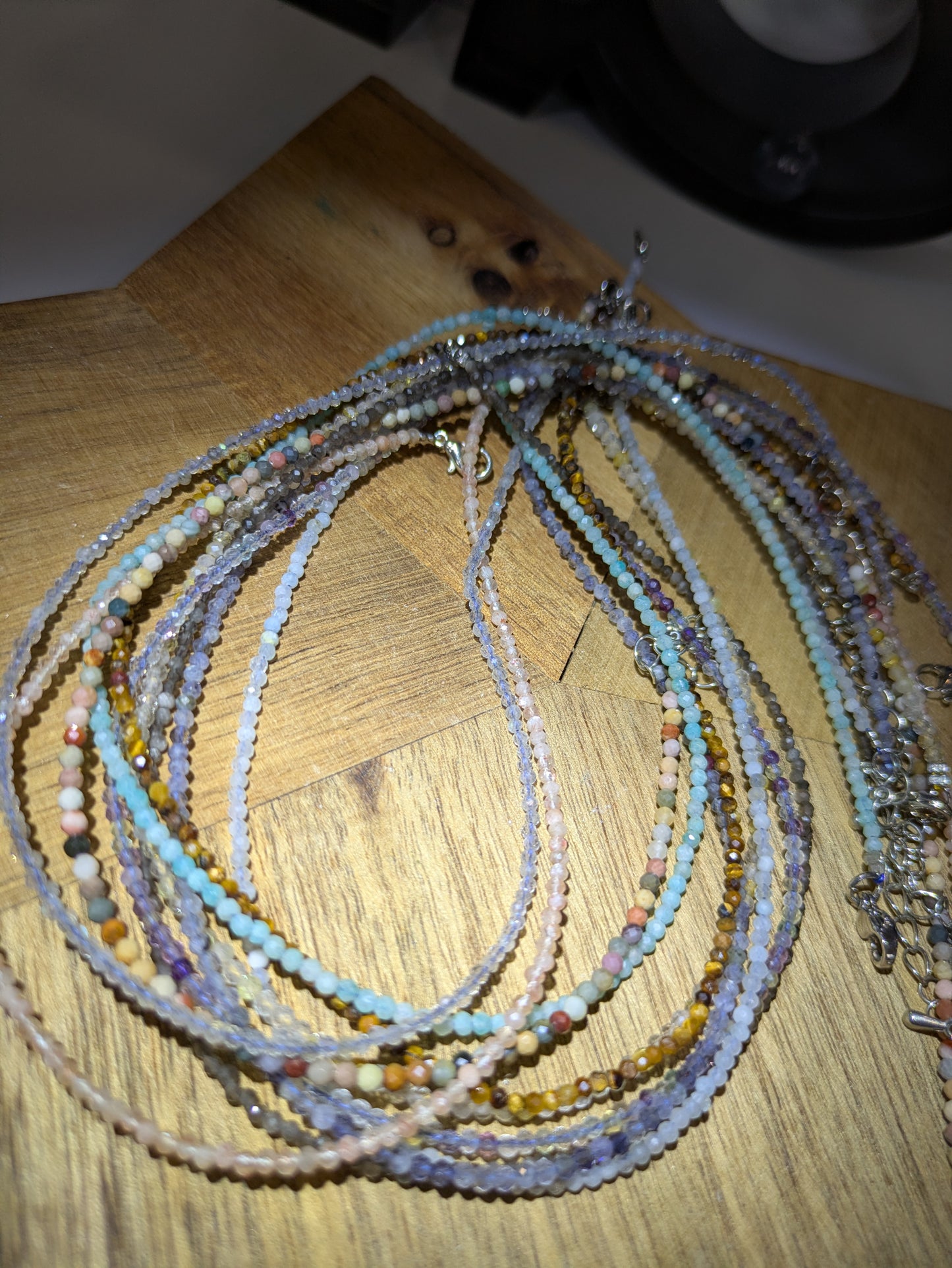 Faceted necklaces ✨